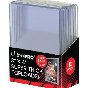 Ultra Pro 120pt Super Thick Toploader 10 Pack