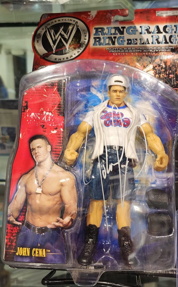 John Cena Signed WWE Ruthless Aggression Action Figure w/JSA COA