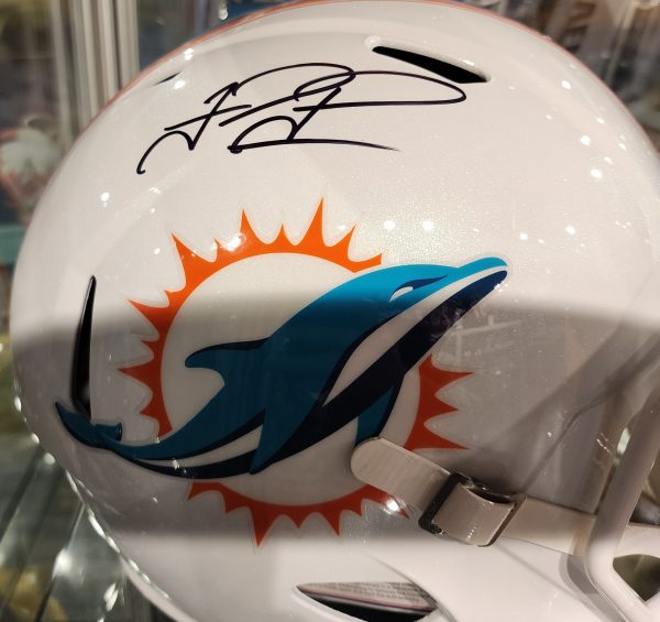 Tua Tagovailoa Dolphins Autographed Helmet w/Fanatics COA
