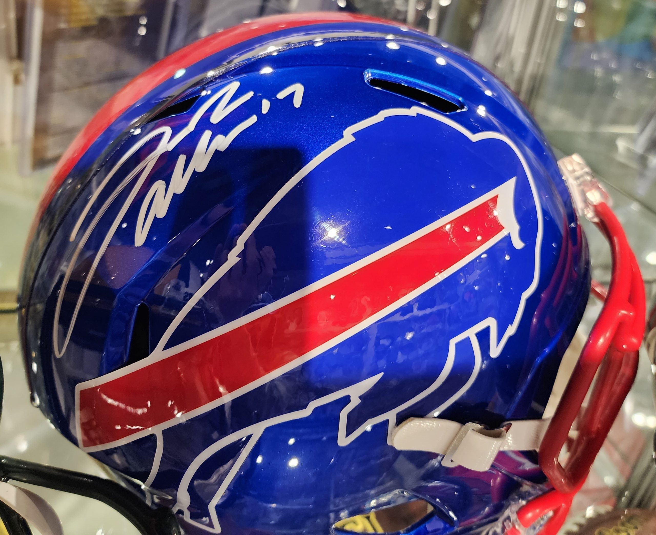 Josh allen hot sale autographed helmet