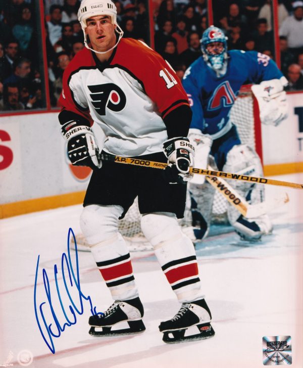 John Leclair Philadelphia Flyers Autographed 8x10 Photo w/COA