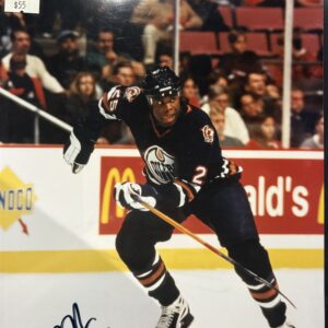 Mike Grier Signed Edmonton Oilers 8x10 Photo w/COA