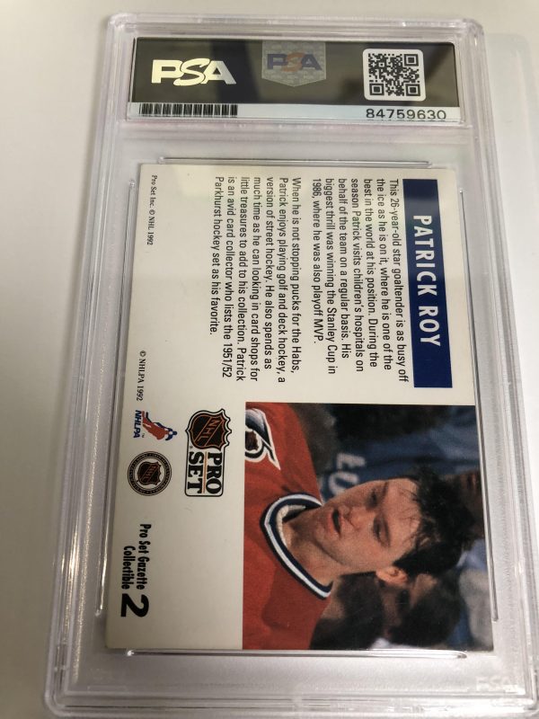 1992 Pro Set Patrick Roy PSA Auto