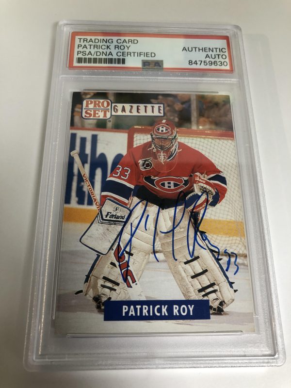 1992 Pro Set Patrick Roy PSA Auto