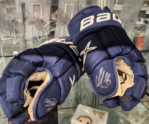 Aleksander Barkov Florida Panthers Game Used & Signed Gloves w/ COA