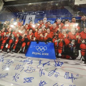 Team Canada Women's Hockey Signed Beijing Gold Medal 11x14 w/ COA #20/22