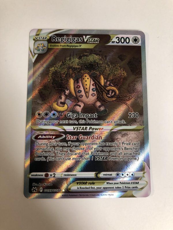 Pokemon Crown Zenith Regigigas VSTAR Alt Art GG55/GG70