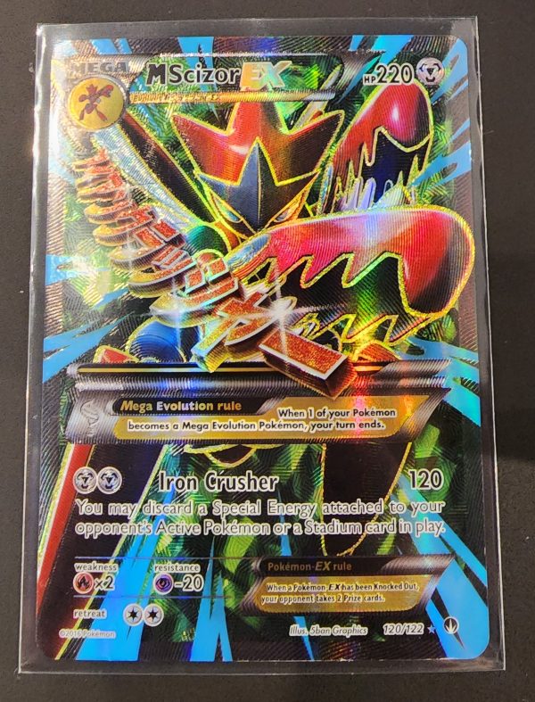 Pokemon TCG Mega Scizor EX 120/122 Full Art Ultra Rare Holo NGM