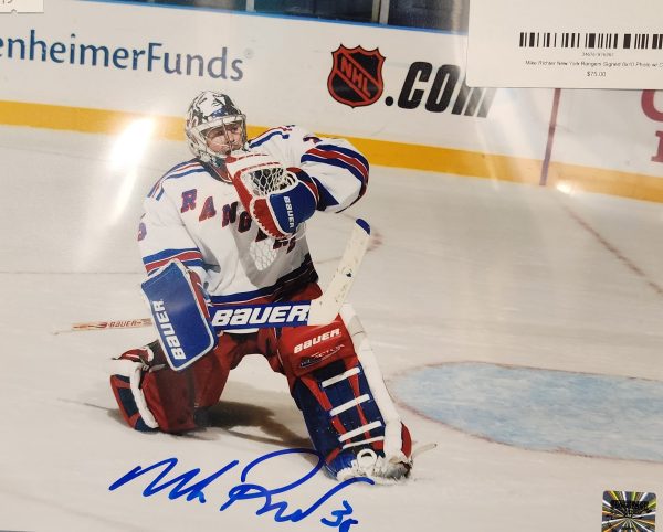 Mike Richter New York Rangers Signed 8x10 Photo w/ COA