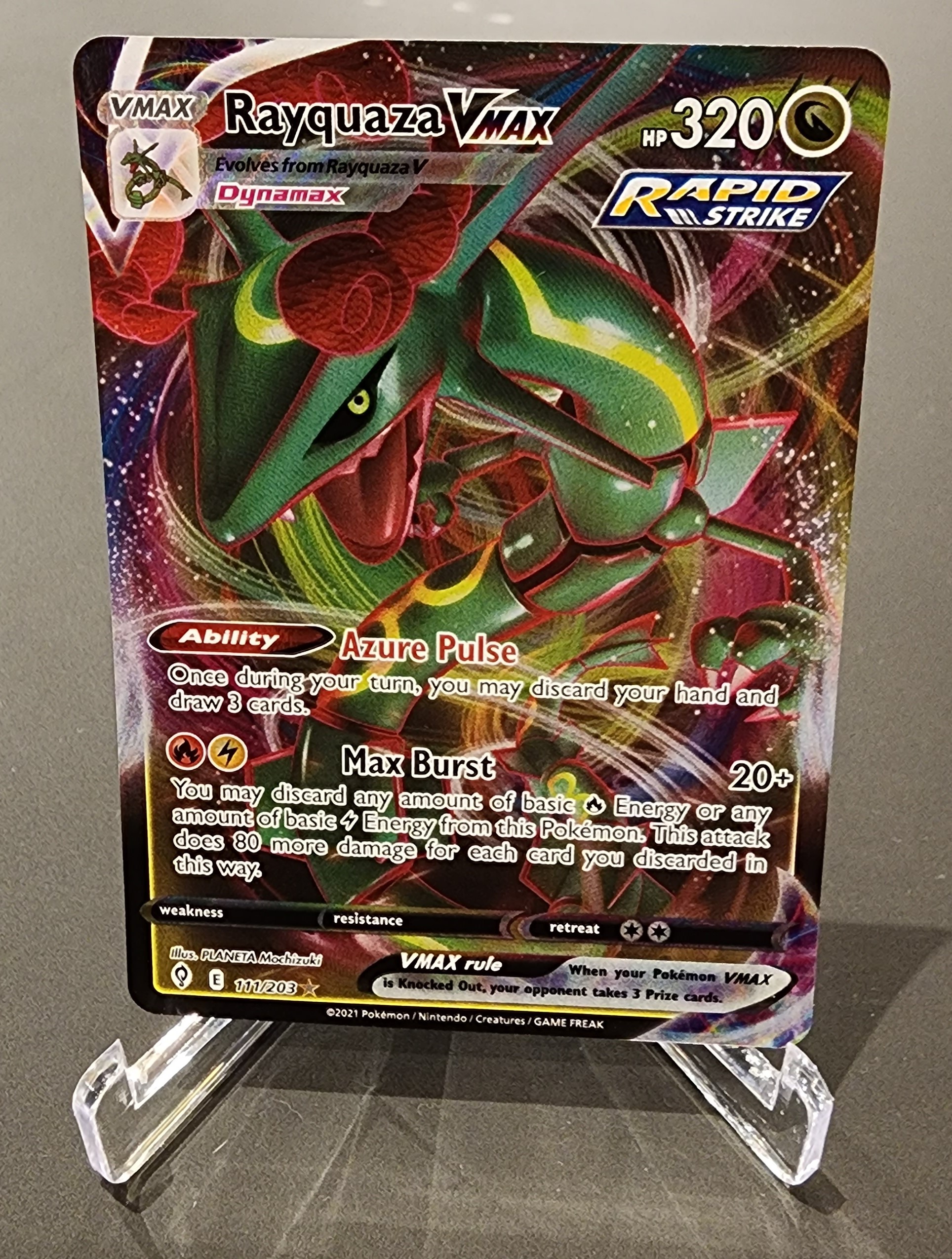 Rayquaza-VMAX (111/203), Busca de Cards