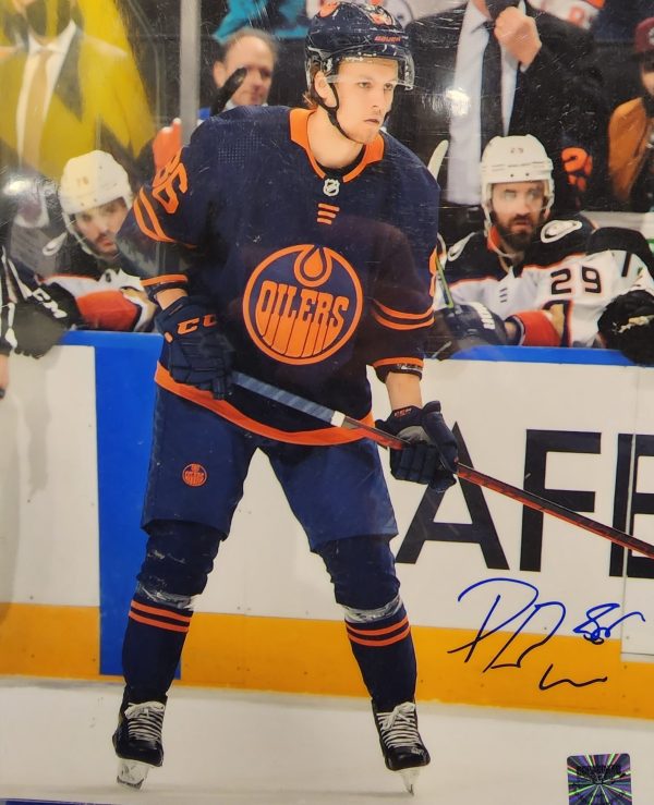 Phillip Broberg Edmonton Oilers Signed 8x10 Photo w/ COA