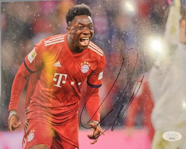 Alphonso Davies Bayern Munich Signed 8x10 Photo w/ JSA COA