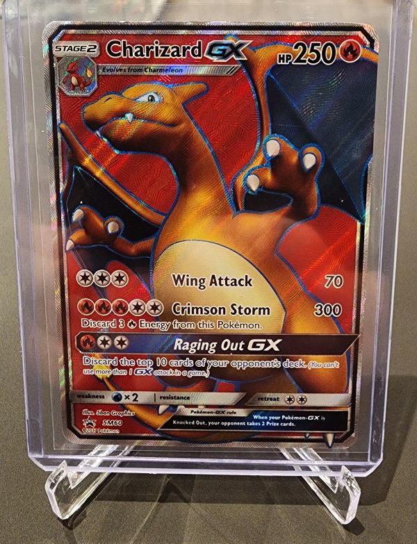 Pokemon TCG Charizard GX SM60 Full Art Black Star Ultra Rare Promo ...