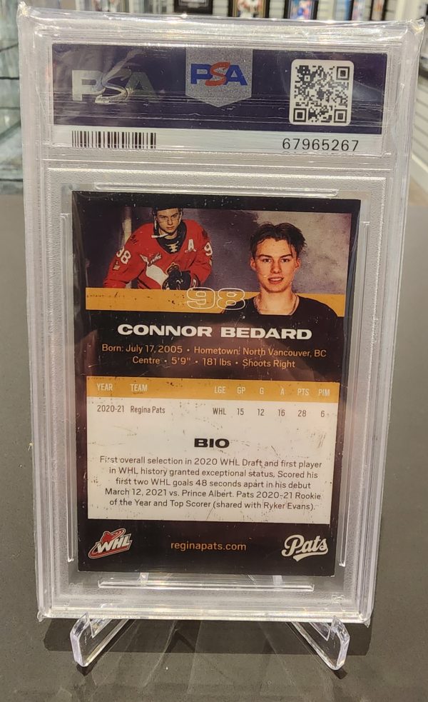 2021 Connor Bedard Regina Pats Team Set Auto Card PSA DNA COA