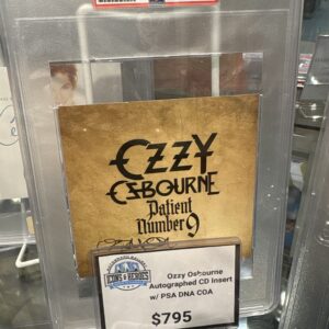 Ozzy Osbourne Autographed Patient Number 9 w/ PSA/DNA