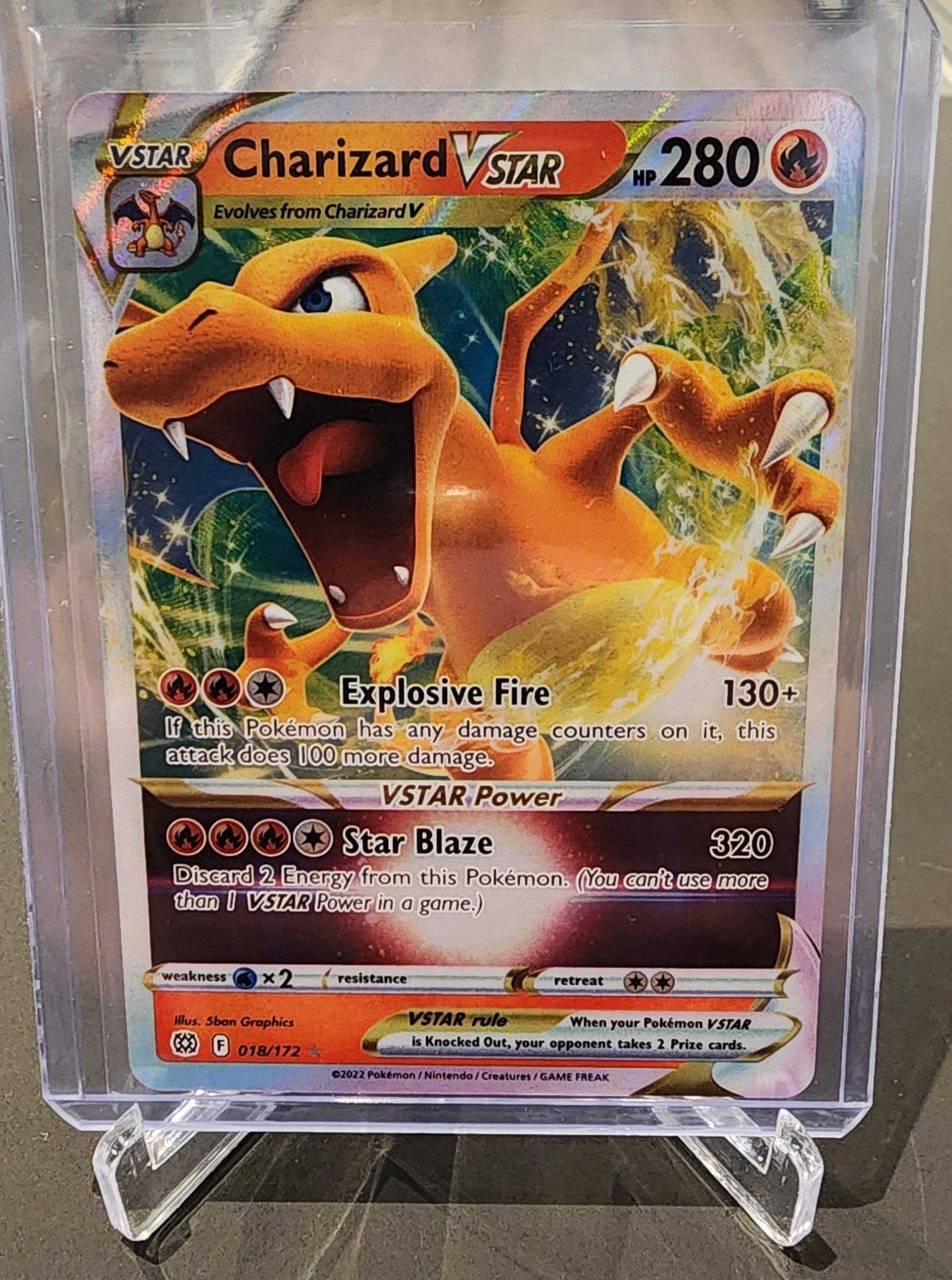 Pokemon TCG Charizard VStar 018/172 Brilliant Stars Full Art | Icons ...