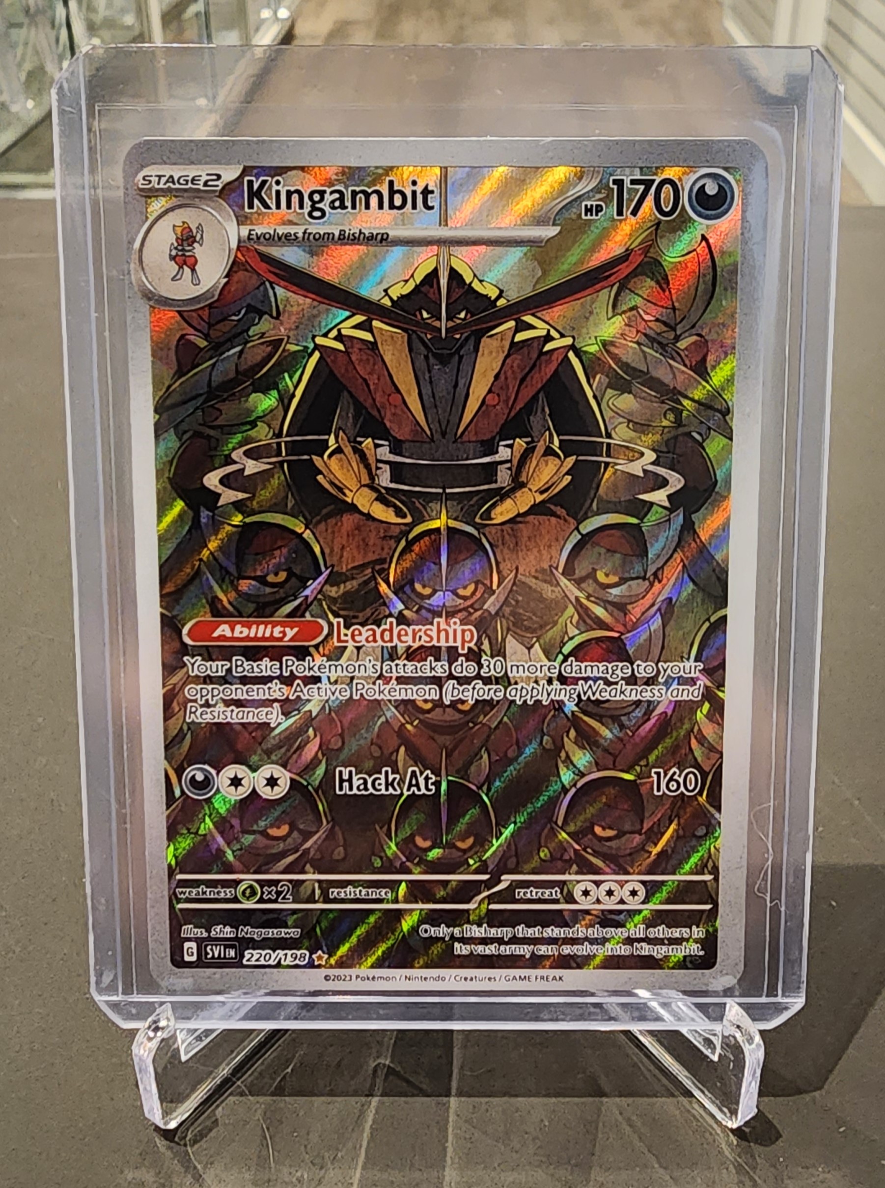 Kingambit - Scarlet & Violet - SVIen Pokémon card 220/198