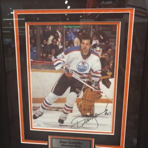Framed Dave Semenko Oilers Autographed 8x10 w/ JSA COA
