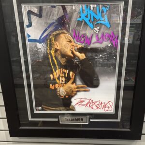 Framed 6ix9ine Autographed w/Beckett COA