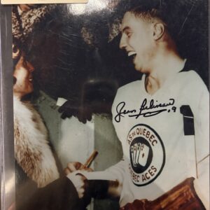 Jean Beliveau Autographed 8x10 Photo w/JSA COA