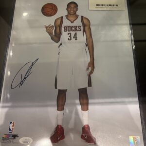 Giannis Antetokounmpo Autographed 11x14 Photo w/JSA COA