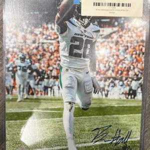 Breece Hall Autographed 8x10 Photo w/PSA COA