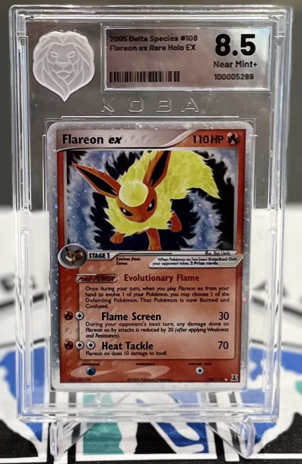 Flareon EX Pokemon Delta Species 108/113 KOBA 8.5