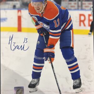 Mattias Janmark Signed Oilers 8X10 Photo W/ COA