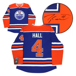 Taylor Hall Signed Oilers Jersey W/ AJ Sports COA