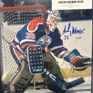 Andy Moog Signed Oilers 8X10 Photo W/ COA