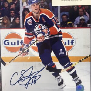 Craig Simpson Signed Oilers 8X10 Photo W/ COA