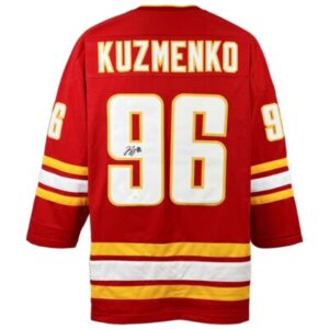 Andrei Kuzmenko Signed Flames Jersey W/ COA