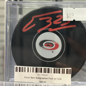 Ethan Bear Autographed Puck w/ COA
