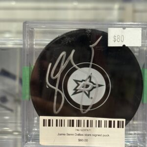 Jamie Benn Dallas stars signed puck