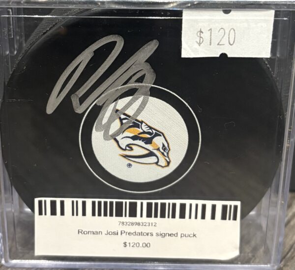 Roman Josi Predators signed puck