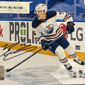 Evan Bouchard Signed Oilers 8X10 COA Fanatics