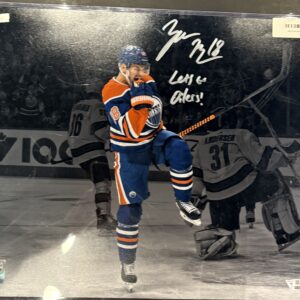 Zach Hyman Signed Oilers 16X20 COA Fanatics