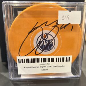 Kasperi Kapanen Signed Puck COA CenterIce