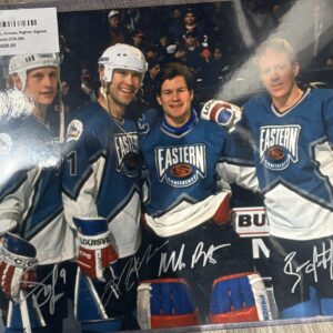 *C* Messier, Leetch, Graves, Righter Signed 11X14 Photo (JSA)