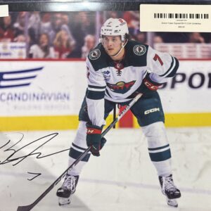 Brock Faber Signed 8X10 COA CenterIce
