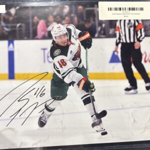 Jared Spurgeon Signed 8X10 COA CenterIce