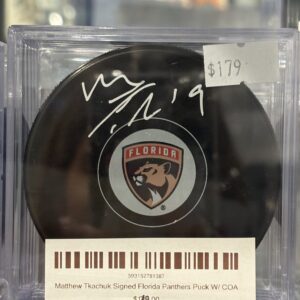 Matthew Tkachuk florida panthers signed puck
