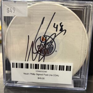 Noah Philip Signed Puck (no COA)