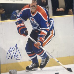 Charlie Huddy #22 Signed 8X10 Photo COA AJ Sports