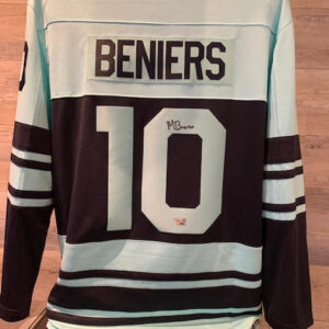 Matty Beniers Signed Jersey - Blue - COA Fanatics