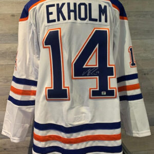 Mattias Ekholm Signed Jersey - White - COA East Coast