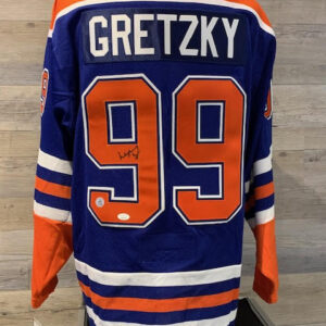 Wayne Gretzky Signed Jersey - Blue - COA JSA