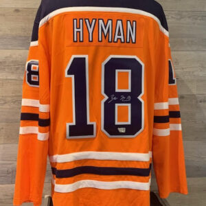 Zach Hyman Signed Jersey - Orange - COA Fanatics