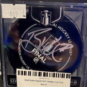 Brett Kulak Signed 2025 Stanley Cup Puck