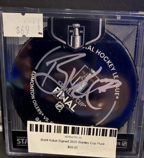 Brett Kulak Signed 2025 Stanley Cup Puck